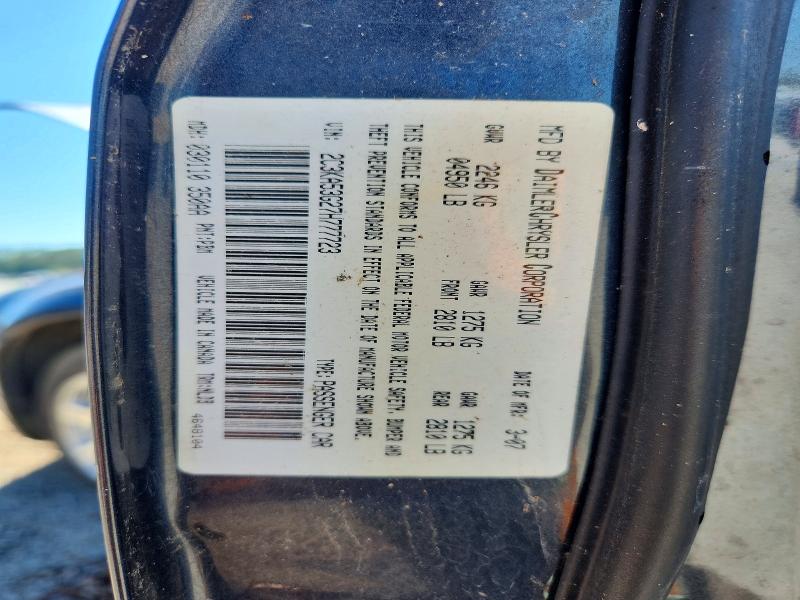 72141026 :رقم المزاد ، 2C3KA53G27H777723 vin ، 2007 Chrysler 300 مزاد بيع