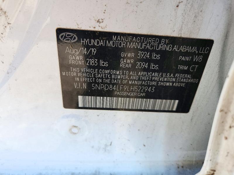 Продажа на аукционе авто 2020 Hyundai Elantra, vin: 5NPD84LF9LH522943, номер лота: 72138176
