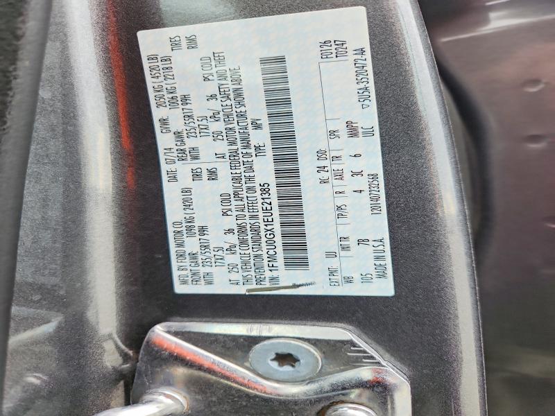 Продажа на аукционе авто 2014 Ford Escape, vin: 1FMCU0GX1EUE21385, номер лота: 71480886