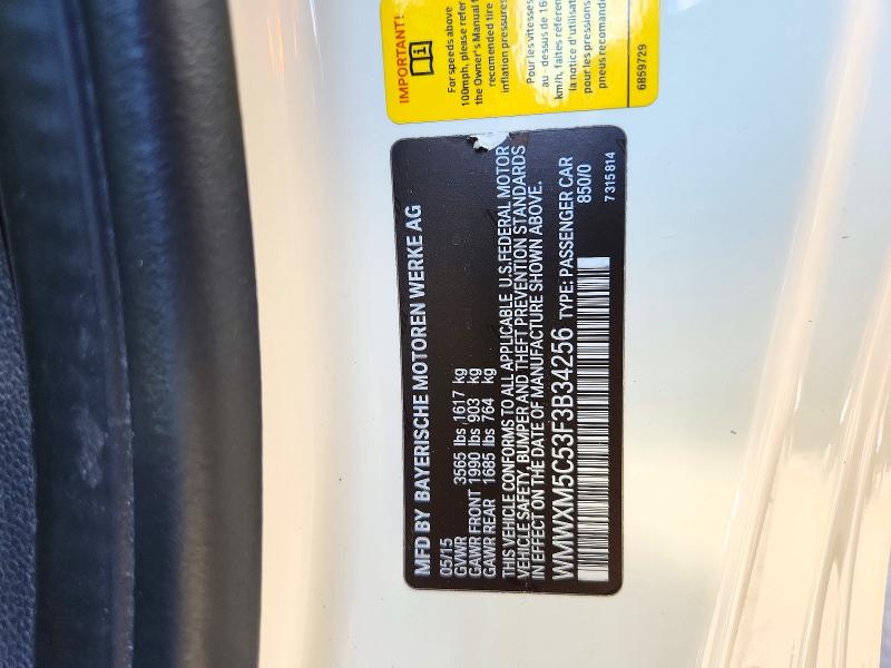Aukcja sprzedaży 2015 Mini Cooper, vin: WMWXM5C53F3B34256, numer aukcji: 73868656