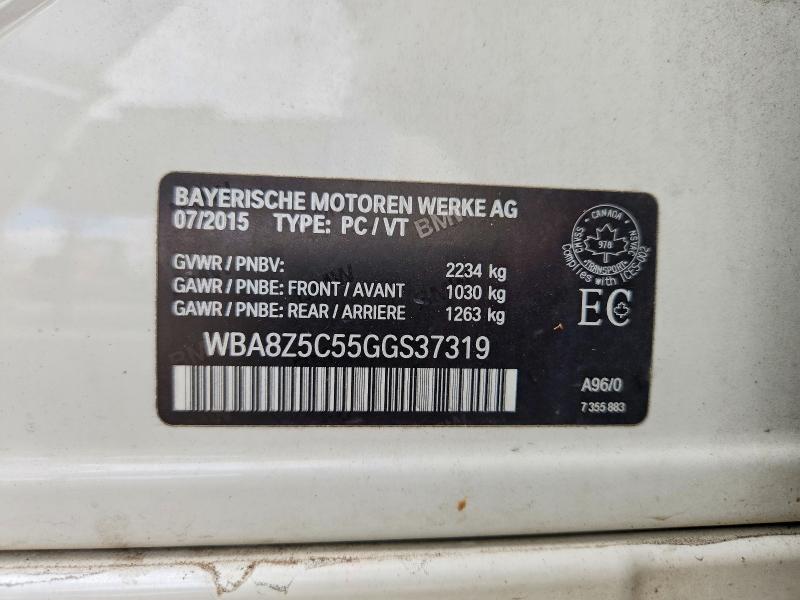 Продажа на аукционе авто 2016 Bmw 328, vin: WBA8Z5C55GGS37319, номер лота: 70918366
