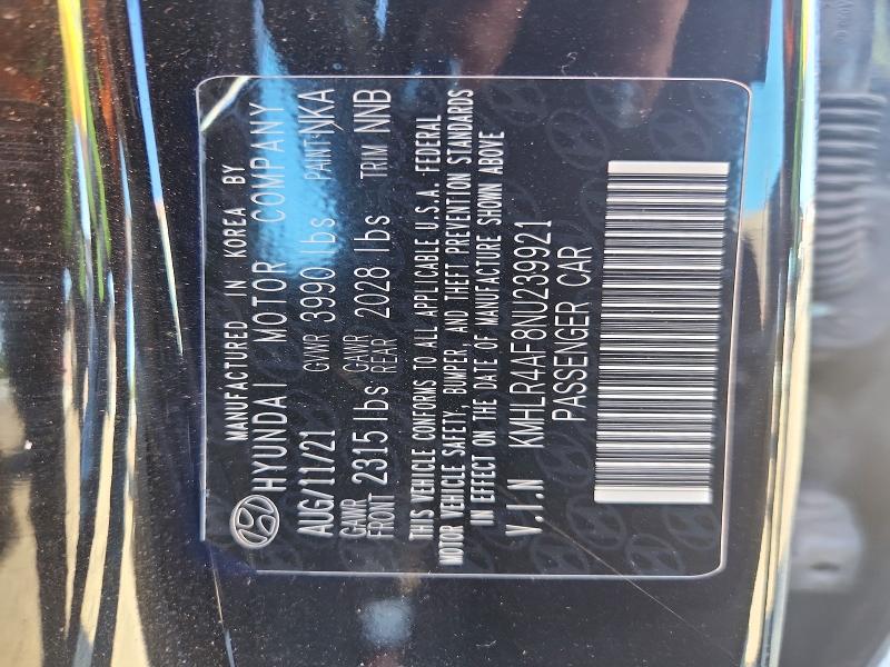 Продажа на аукционе авто 2022 Hyundai Elantra, vin: KMHLR4AF8NU239921, номер лота: 71782456