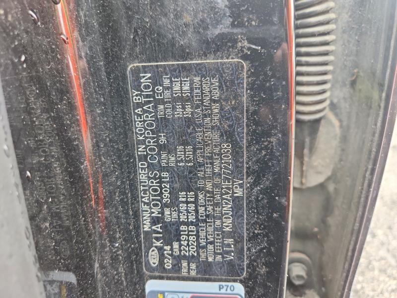 Aukcja sprzedaży 2014 Kia Soul, vin: KNDJN2A21E7721038, numer aukcji: 71400586