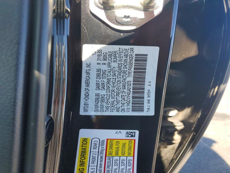 Продаж на аукціоні авто 2018 Honda Accord, vin: 1HGCV1F4XJA013575, номер лоту: 72526206