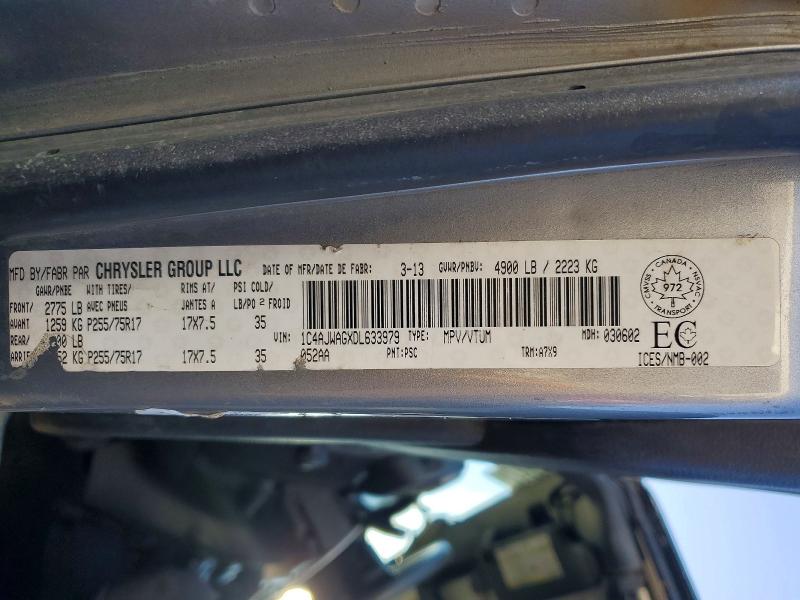 Aukcja sprzedaży 2013 Jeep Wrangler, vin: 1C4AJWAGXDL633979, numer aukcji: 72180416