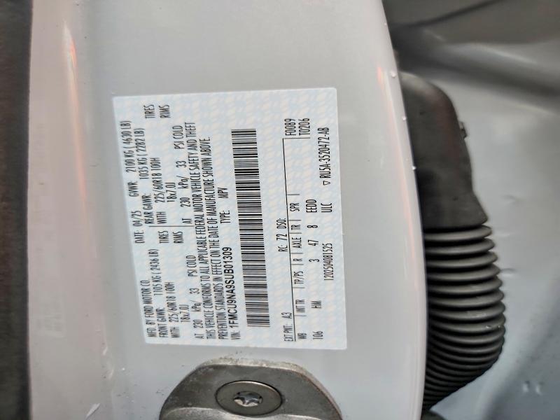 71660686 :رقم المزاد ، 1FMCU9NA9SUB01309 vin ، 2025 Ford Escape مزاد بيع