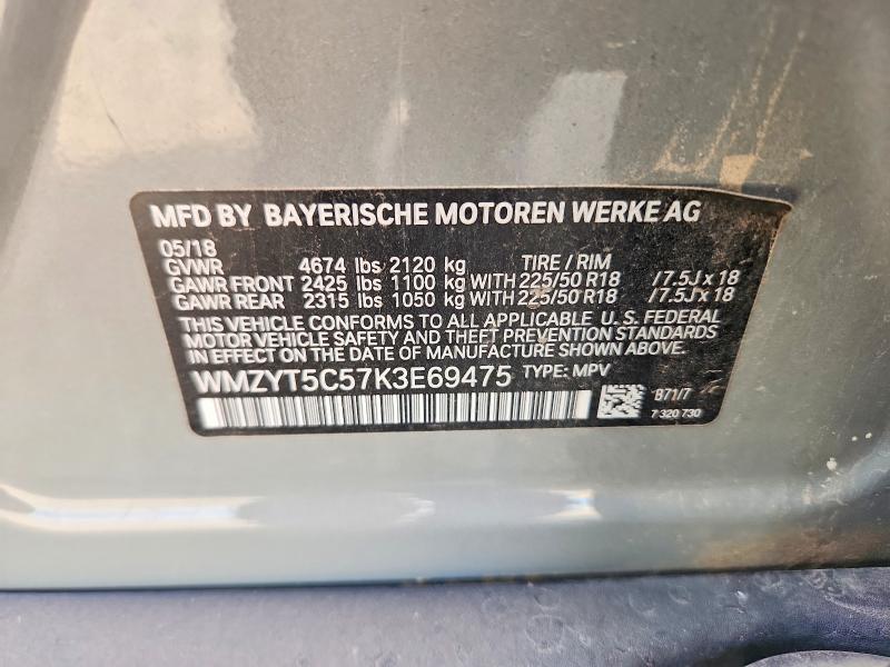 Продаж на аукціоні авто 2019 Mini Cooper, vin: WMZYT5C57K3E69475, номер лоту: 71491466