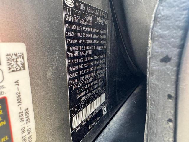 Aukcja sprzedaży 2018 Land Rover Range Rover, vin: SALGS5RE4JA394868, numer aukcji: 72111556