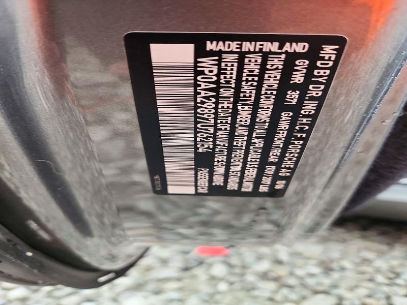 2007 Porsche Cayman მანქანა იყიდება აუქციონზე, vin: WP0AA29897U762154, აუქციონის ნომერი: 71009426
