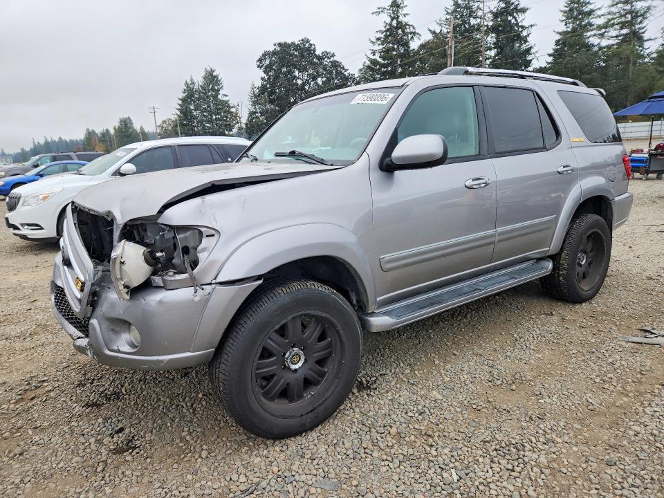 2001 Toyota Sequoia მანქანა იყიდება აუქციონზე, vin: 5TDBT48A71S038554, აუქციონის ნომერი: 71590896