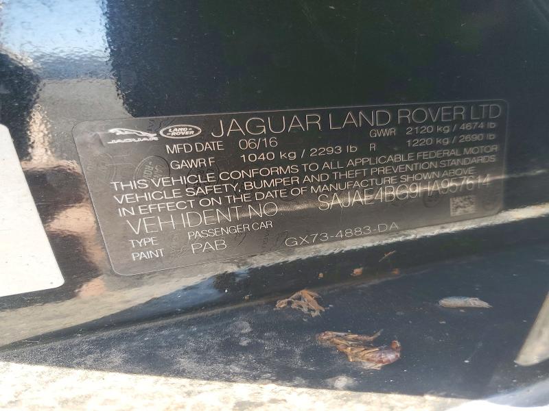 73652796 :رقم المزاد ، SAJAE4BG9HA957614 vin ، 2017 Jaguar Xe مزاد بيع