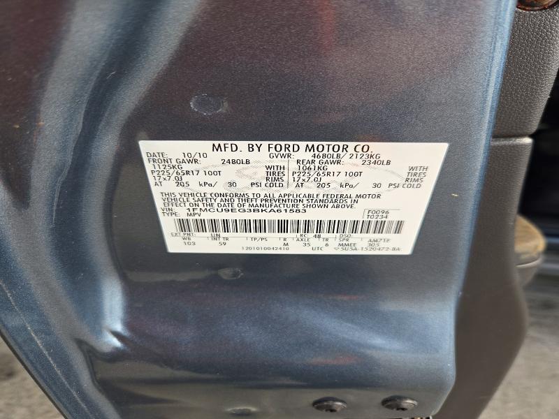 Продаж на аукціоні авто 2011 Ford Escape, vin: 1FMCU9EG3BKA61583, номер лоту: 72977836