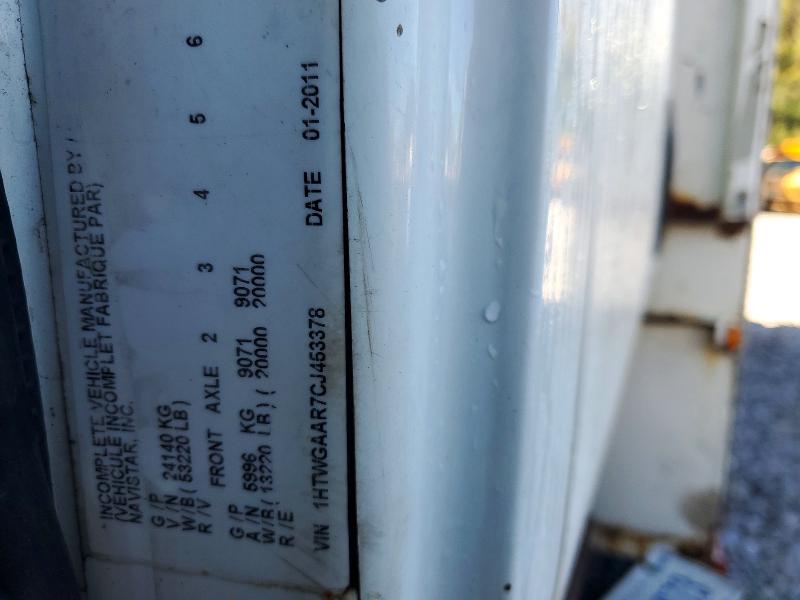 72927476 :رقم المزاد ، 1HTWGAAR7CJ453378 vin ، 2012 International 7000 مزاد بيع