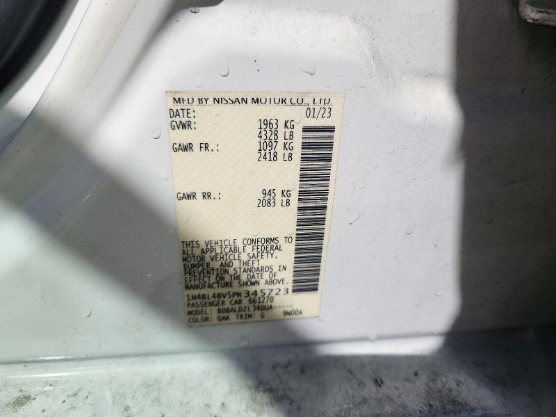 2023 Nissan Altima მანქანა იყიდება აუქციონზე, vin: 1N4BL4BV5PN345723, აუქციონის ნომერი: 72177276