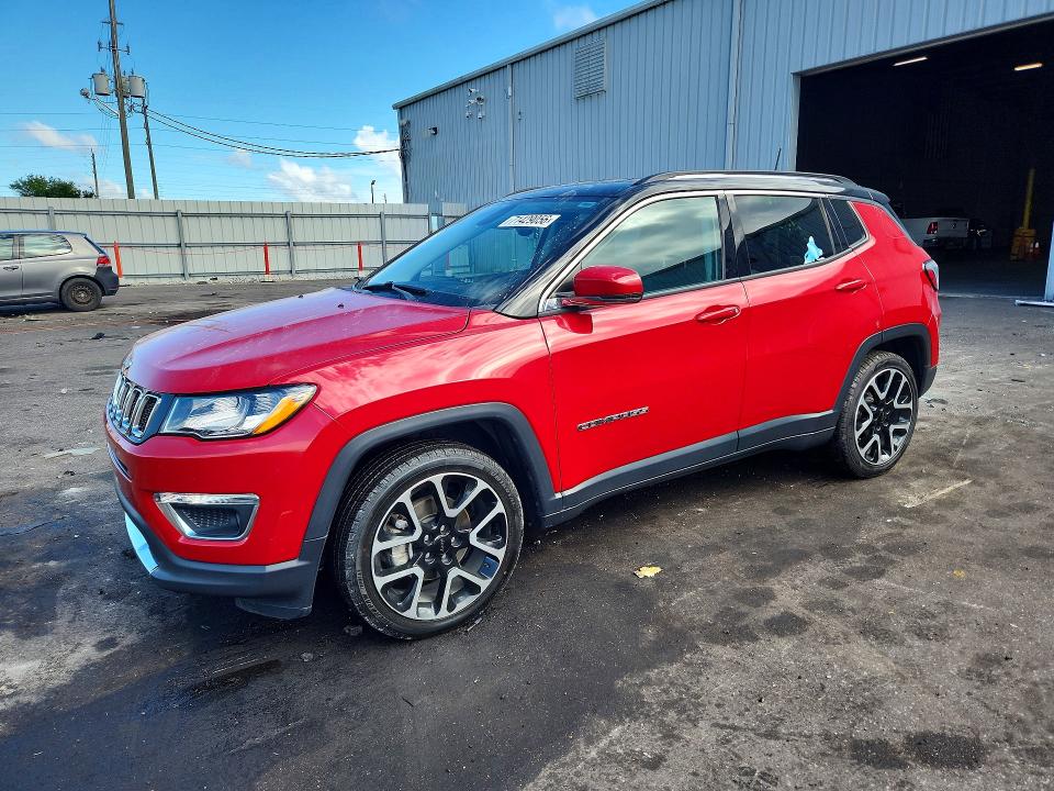 2018 Jeep Compass მანქანა იყიდება აუქციონზე, vin: 3C4NJCCB7JT411885, აუქციონის ნომერი: 71429056
