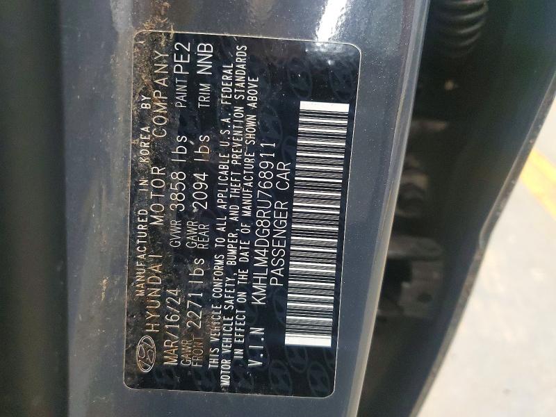 Продажа на аукционе авто 2024 Hyundai Elantra, vin: KMHLM4DG8RU768911, номер лота: 71356096