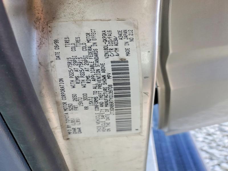 Продаж на аукціоні авто 2000 Toyota 4runner, vin: JT3GN86R7Y0139708, номер лоту: 71777546
