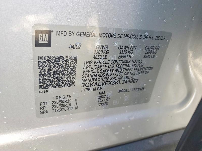 Продажа на аукционе авто 2019 Gmc Terrain, vin: 3GKALVEX3KL349887, номер лота: 71619896