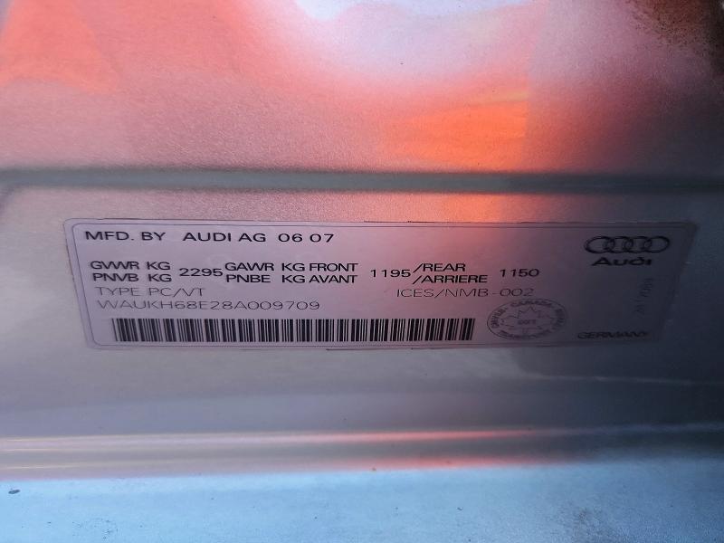 Продаж на аукціоні авто 2008 Audi A4, vin: WAUKH68E28A009709, номер лоту: 73747696
