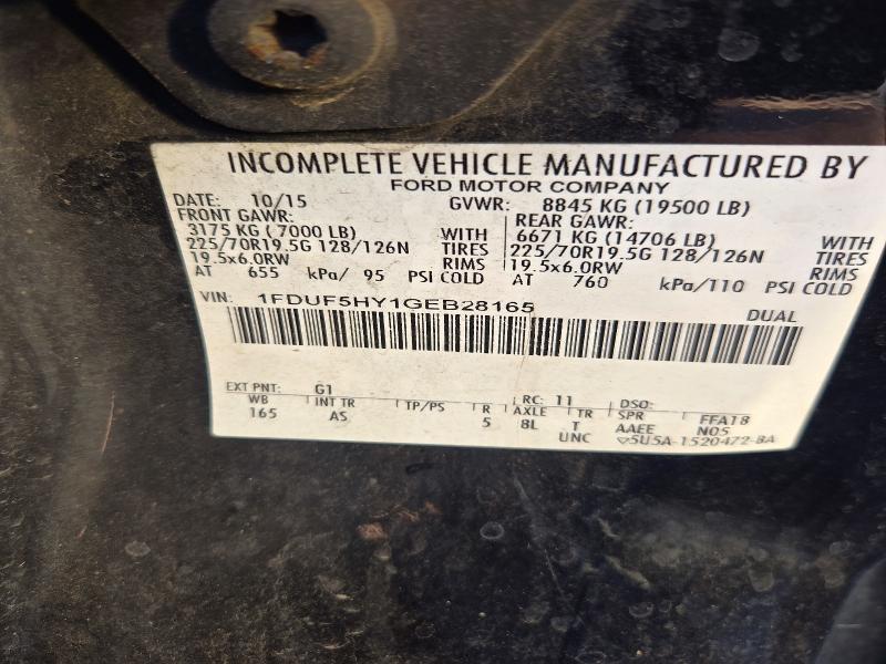 Продаж на аукціоні авто 2016 Ford F550, vin: 1FDUF5HY1GEB28165, номер лоту: 73676606