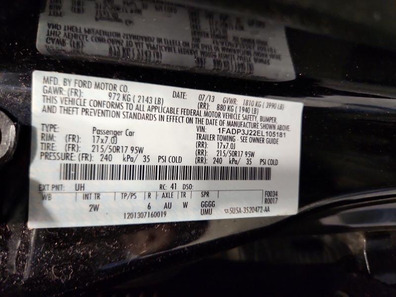 Продажа на аукционе авто 2014 Ford Focus, vin: 1FADP3J22EL105181, номер лота: 72299326