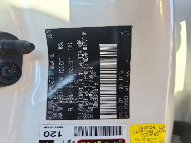 Продаж на аукціоні авто 2015 Toyota Sienna, vin: 5TDYK3DC8FS587184, номер лоту: 71757976