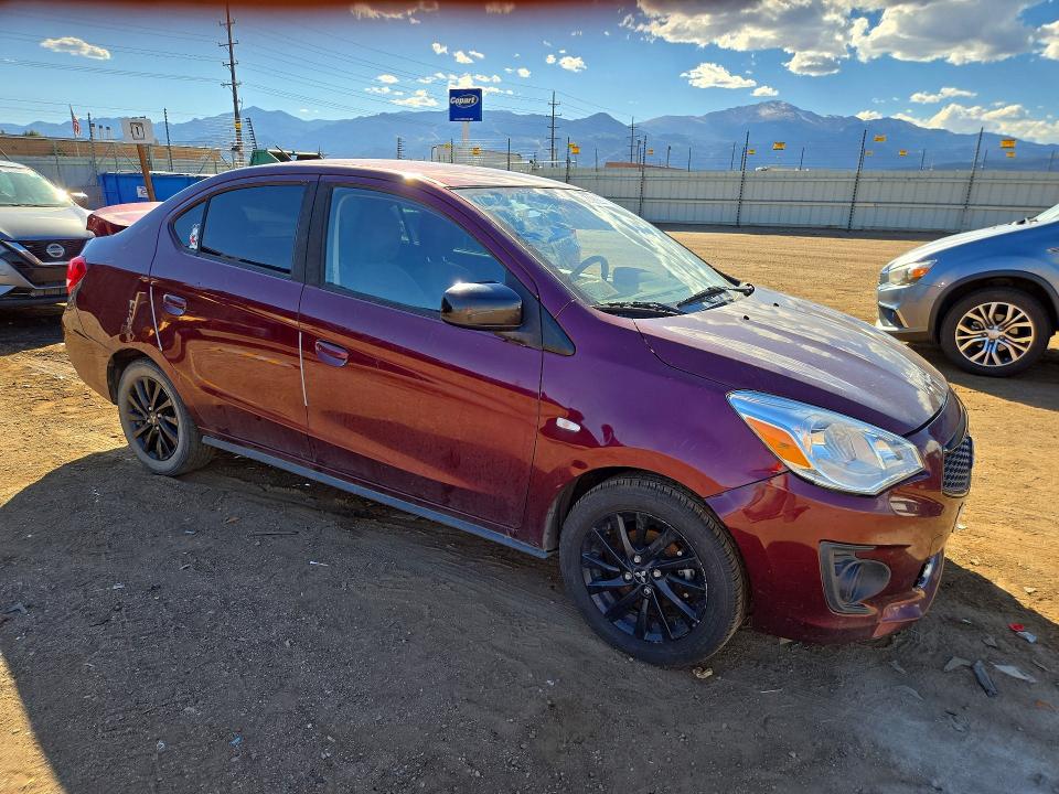 72323226 :رقم المزاد ، ML32F4FJ3LHF06187 vin ، 2020 Mitsubishi Mirage مزاد بيع