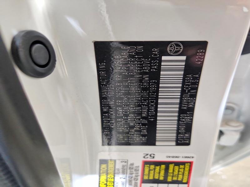 2026 Toyota Camry მანქანა იყიდება აუქციონზე, vin: 4T1DAACK3TU219979, აუქციონის ნომერი: 71844536