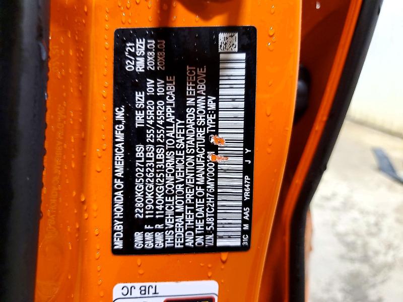 Aukcja sprzedaży 2021 Acura Rdx, vin: 5J8TC2H76MY000191, numer aukcji: 72576536
