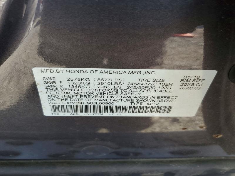 Aukcja sprzedaży 2018 Acura Mdx, vin: 5J8YD4H98JL009001, numer aukcji: 71460386
