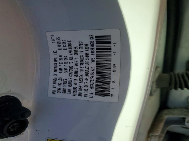 Aukcja sprzedaży 2015 Honda Accord, vin: 1HGCR2F82FA038572, numer aukcji: 71153856