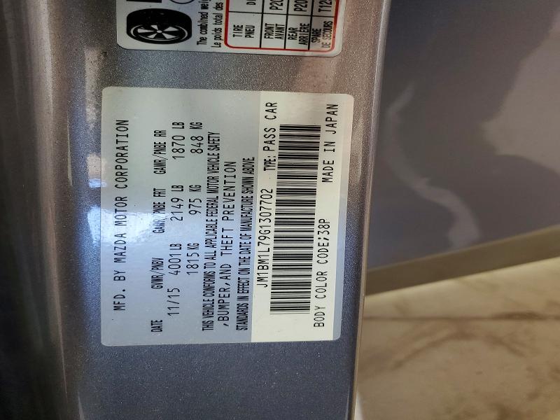 70880506 :رقم المزاد ، JM1BM1L79G1307702 vin ، 2016 Mazda 3 مزاد بيع