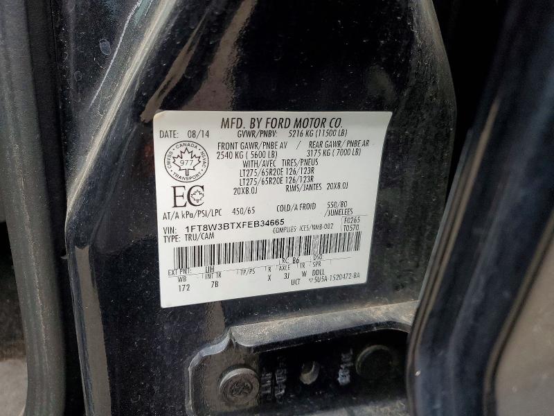 Aukcja sprzedaży 2015 Ford F350, vin: 1FT8W3BTXFEB34665, numer aukcji: 70742986