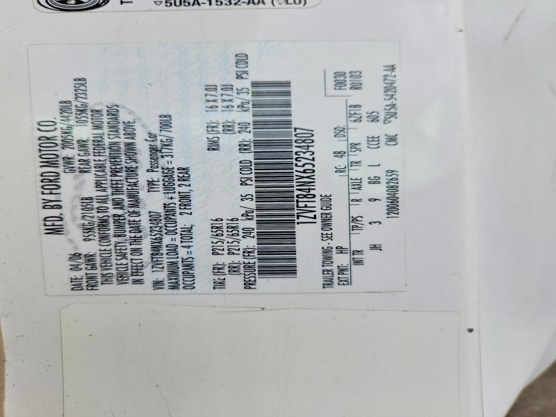 71483496 :رقم المزاد ، 1ZVFT84NX65234807 vin ، 2006 Ford Mustang مزاد بيع