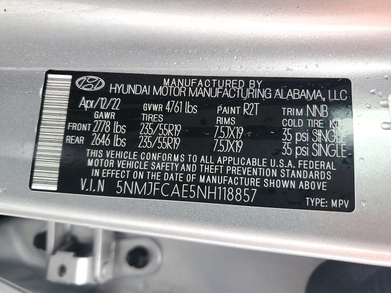 Продаж на аукціоні авто 2022 Hyundai Tucson, vin: 5NMJFCAE5NH118857, номер лоту: 71965256