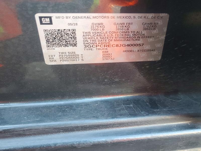Продажа на аукционе авто 2018 Chevrolet Silverado, vin: 3GCPCREC8JG400057, номер лота: 71671366