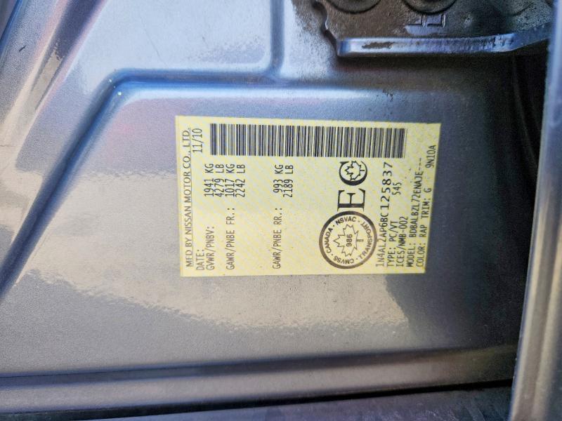 Продажа на аукционе авто 2011 Nissan Altima, vin: 1N4AL2AP6BC125837, номер лота: 69866266