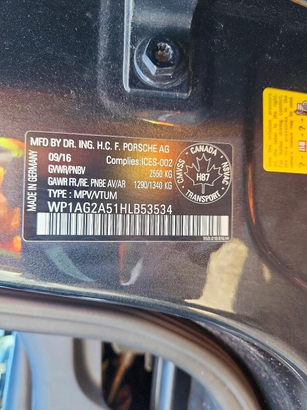 Продажа на аукционе авто 2017 Porsche Macan, vin: WP1AG2A51HLB53534, номер лота: 71048146
