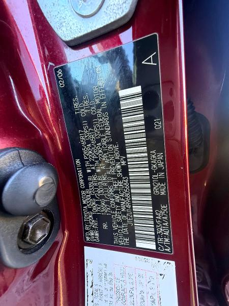 Aukcja sprzedaży 2006 Toyota 4runner, vin: JTEZU14R968056843, numer aukcji: 72698146