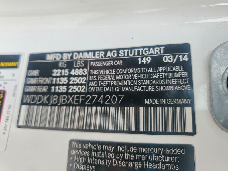Продаж на аукціоні авто 2014 Mercedes-benz E, vin: WDDKJ8JBXEF274207, номер лоту: 71384646