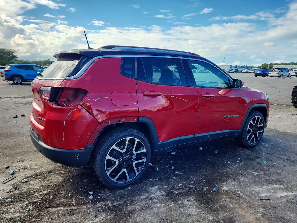 2018 Jeep Compass მანქანა იყიდება აუქციონზე, vin: 3C4NJCCB7JT411885, აუქციონის ნომერი: 71429056