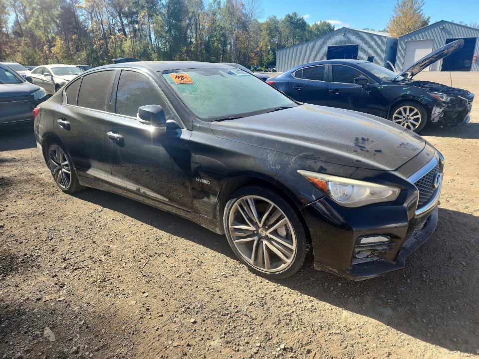 2014 Infiniti Q50 Hybrid მანქანა იყიდება აუქციონზე, vin: JN1AV7AR1EM701855, აუქციონის ნომერი: 69169606