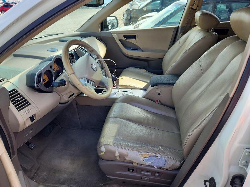 2004 Nissan Murano მანქანა იყიდება აუქციონზე, vin: JN8AZ08WX4W339102, აუქციონის ნომერი: 71606866