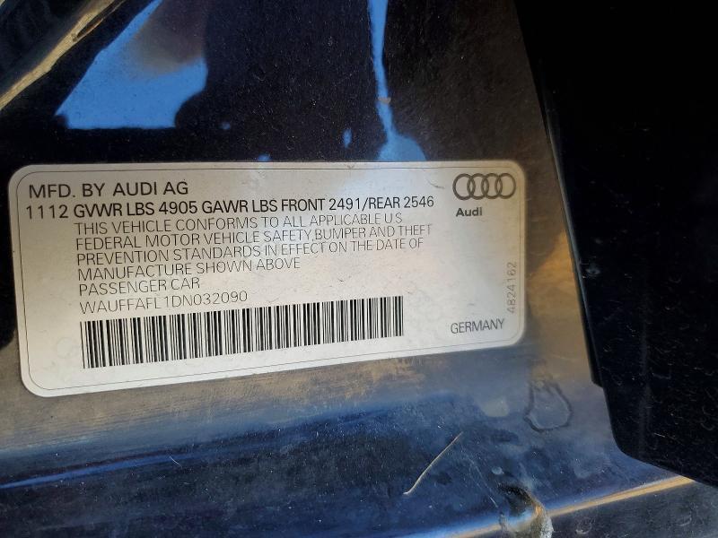 Aukcja sprzedaży 2013 Audi A4, vin: WAUFFAFL1DN032090, numer aukcji: 71952176