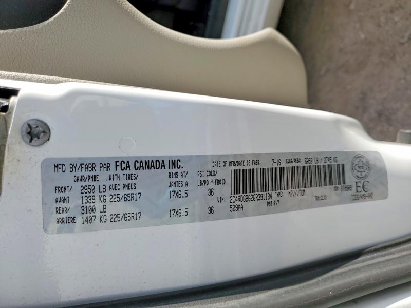Продажа на аукционе авто 2016 Dodge Grand Caravan, vin: 2C4RDGBG2GR391134, номер лота: 70326816