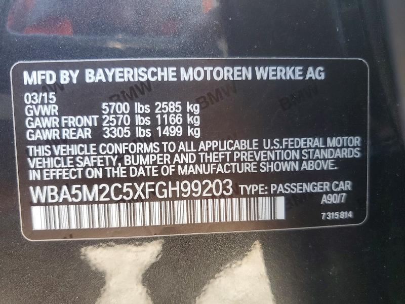 Продажа на аукционе авто 2015 Bmw 535, vin: WBA5M2C5XFGH99203, номер лота: 71923786