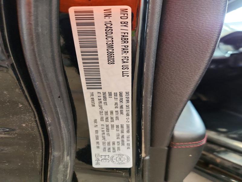 Продажа на аукционе авто 2021 Dodge Durango, vin: 1C4SDJCT3MC866028, номер лота: 73125186