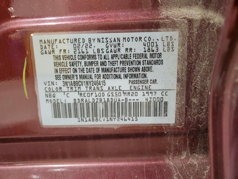 Продаж на аукціоні авто 2022 Nissan Sentra, vin: 3N1AB8CV1NY246415, номер лоту: 71277216