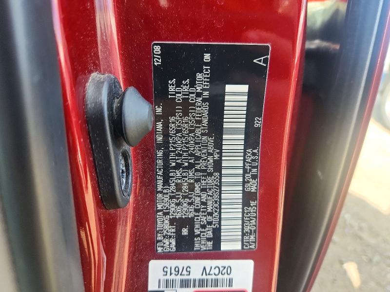 Продаж на аукціоні авто 2009 Toyota Sienna, vin: 5TDZK23C39S273558, номер лоту: 72225986