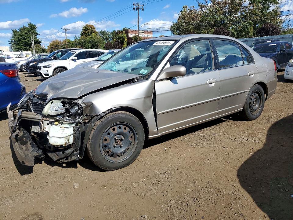 72169826 :رقم المزاد ، 1HGES26742L050743 vin ، 2002 Honda Civic مزاد بيع